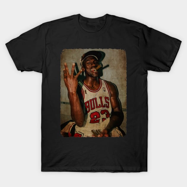 Michael Jordan Cigar #2 T-Shirt by Milu Milu